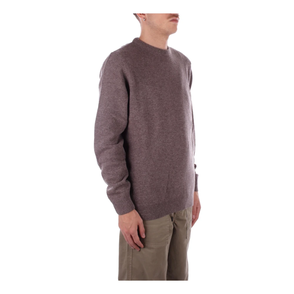 Barbour Beige Trui met Elleboogstukken Purple Heren