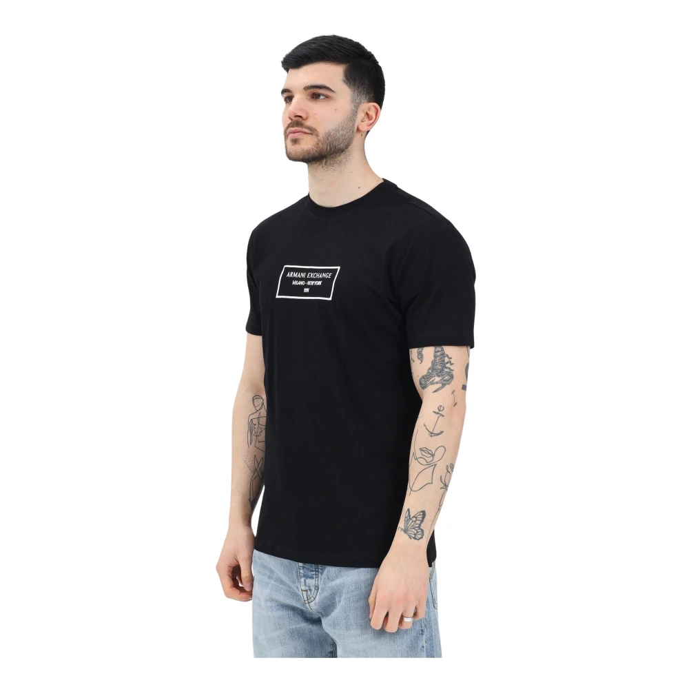 Armani Exchange Uomo Nero Top,, New, Grande