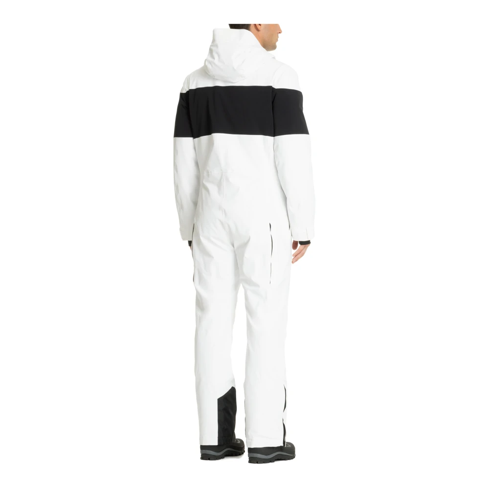Emporio Armani EA7 Multikleur Ski Suit met Capuchon White Heren