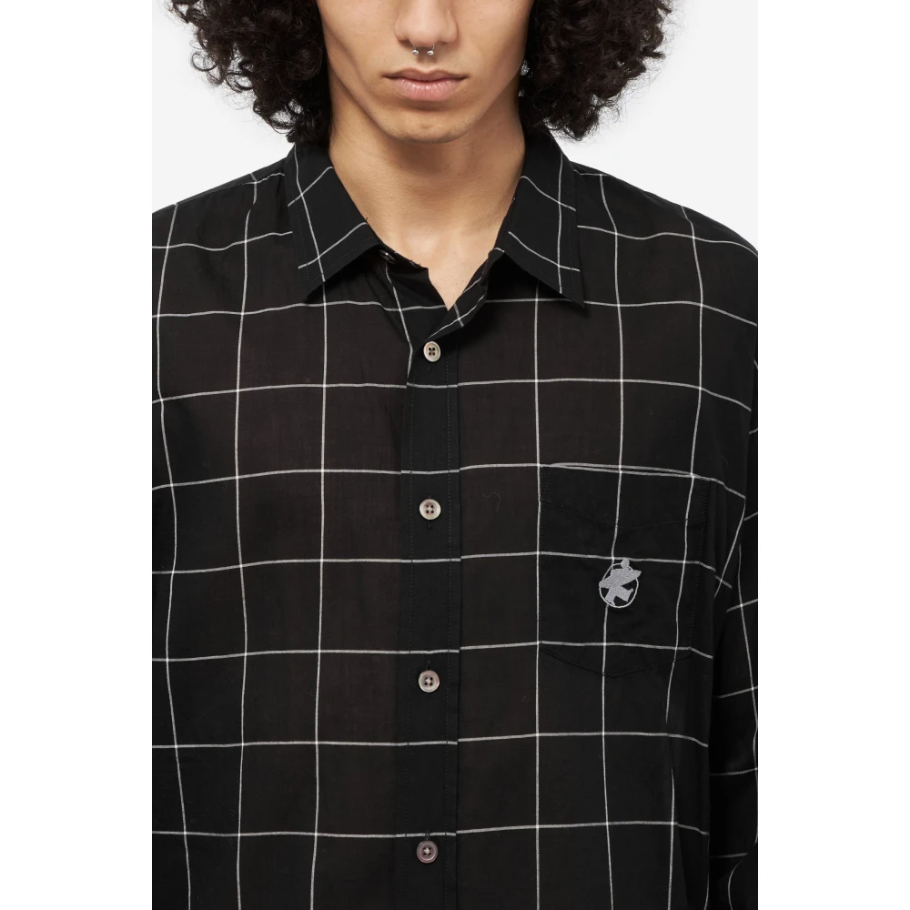 Stüssy Klassieke Lichtgewicht Katoenen Overhemd Zwart Black Heren