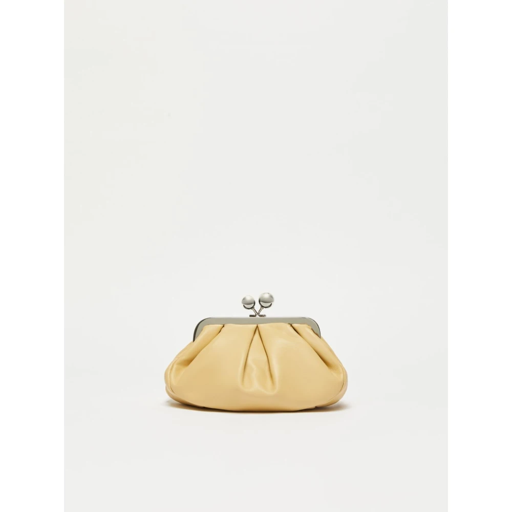 Max Mara Weekend Pasticcino Kleine Leren Crossbody Tas Yellow Dames