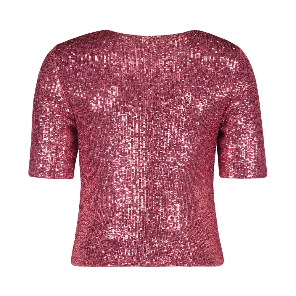 Vera Mont Korte Mouw Shirt Top Red Dames