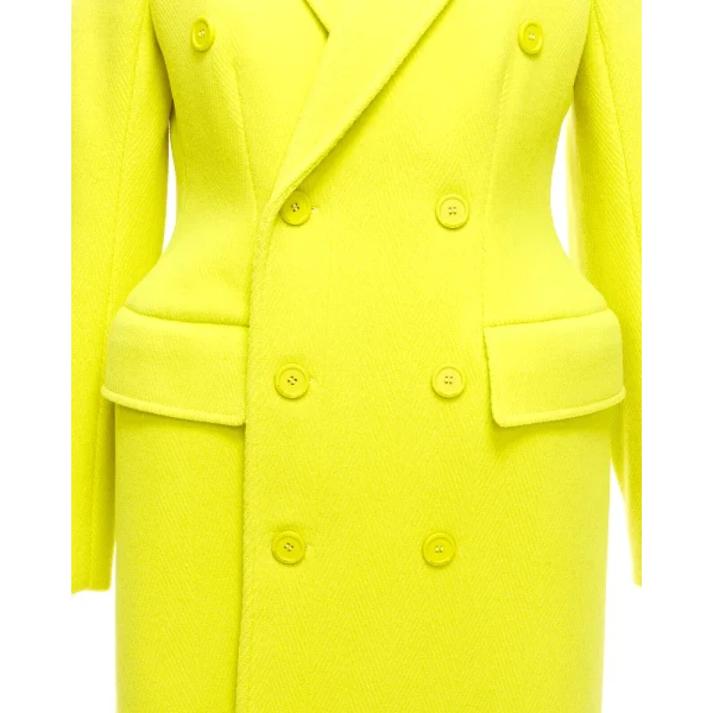 Balenciaga Wool outerwear Yellow Dames