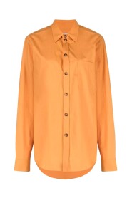 Orange Poplin Oversize koszula