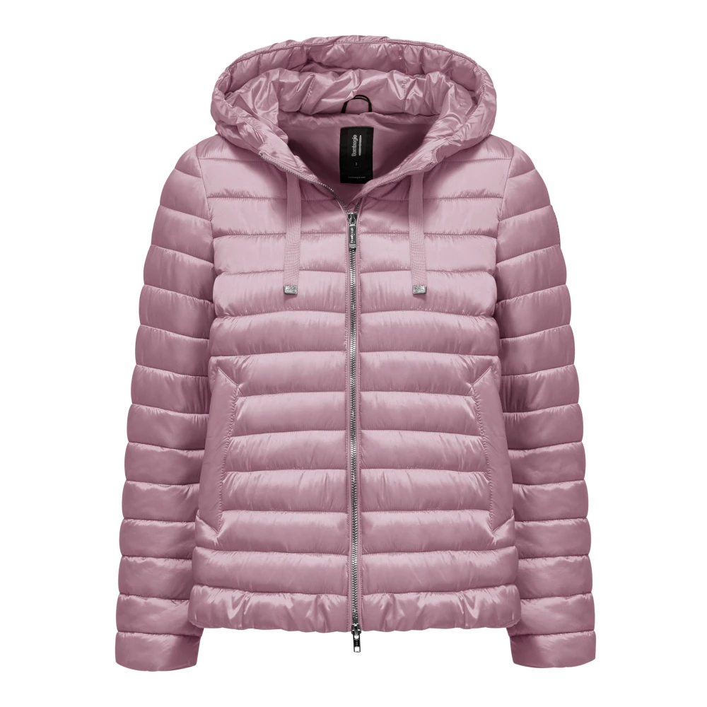 Bomboogie Femme Rose Vestes, Taille: 36 Fr Doudoune En Nylon Ciré