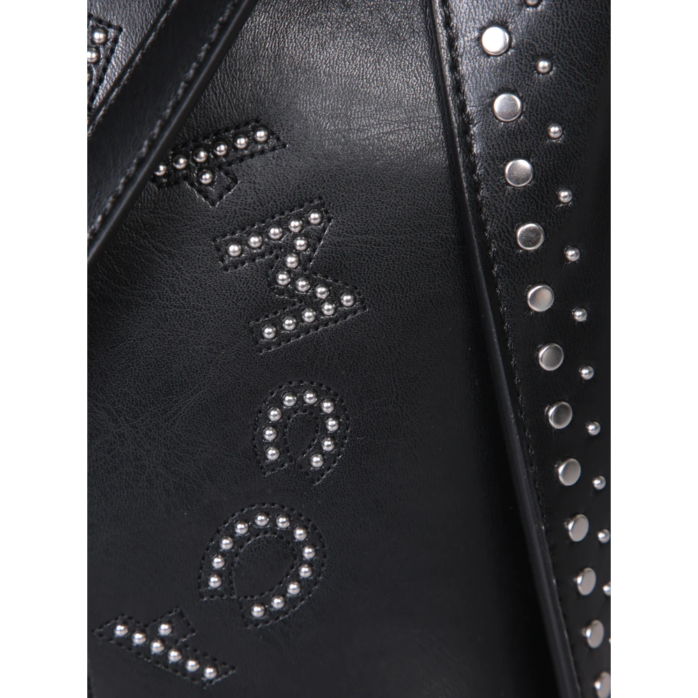Stella Mccartney Zwarte Faux Leren Schoudertas Black Dames