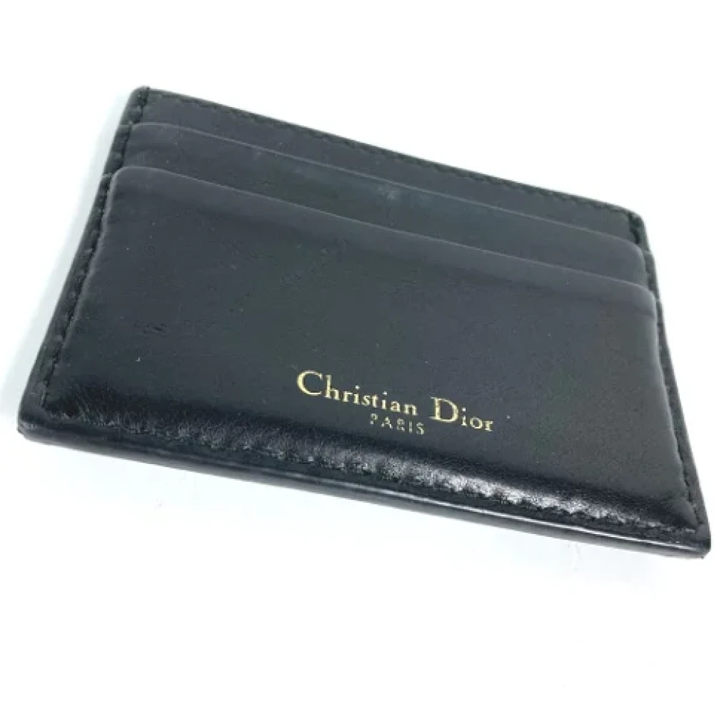 Dior Vintage Pre-owned Leather home-office Black Dames