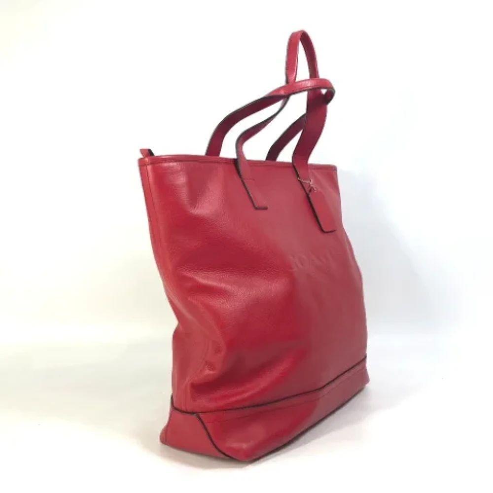 Coach Pre-owned Leather handbags Red Dames