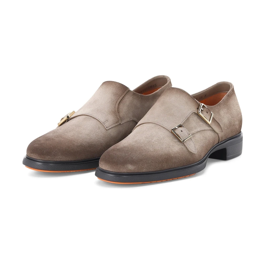 Santoni Men's Brown Dress Shoes, 10 Uk, Doppel-Monkstrap