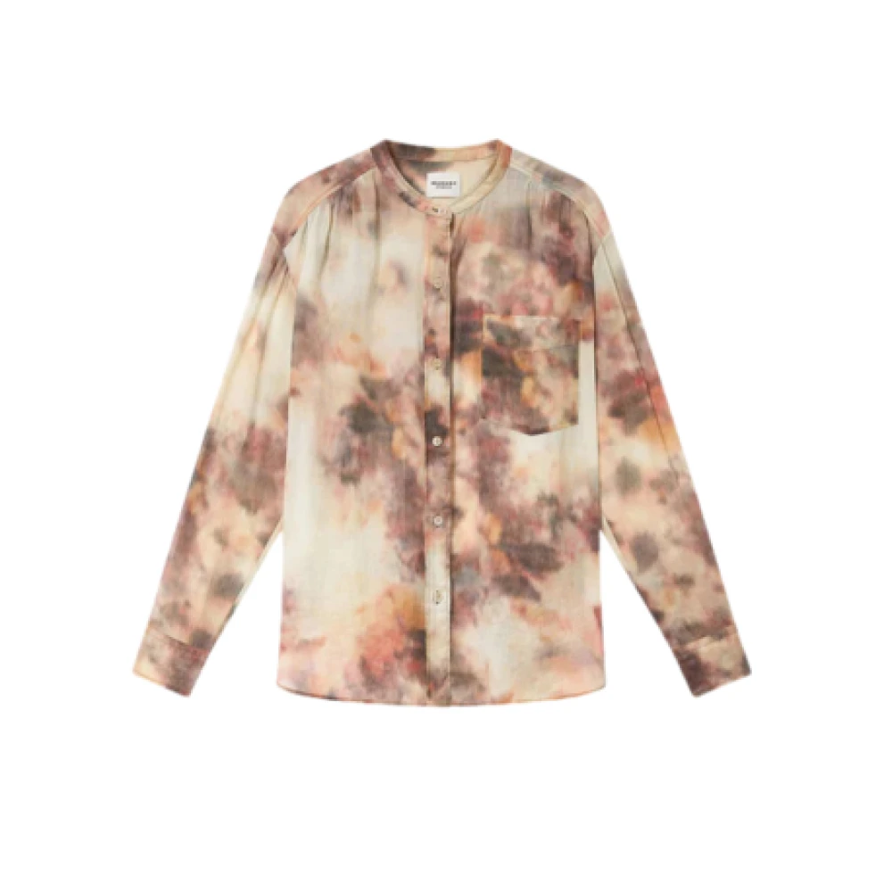 Isabel Marant Kvinno Multicolor Blusar & Skjortor Dam, 2XS, Tie-Dye Skjorta