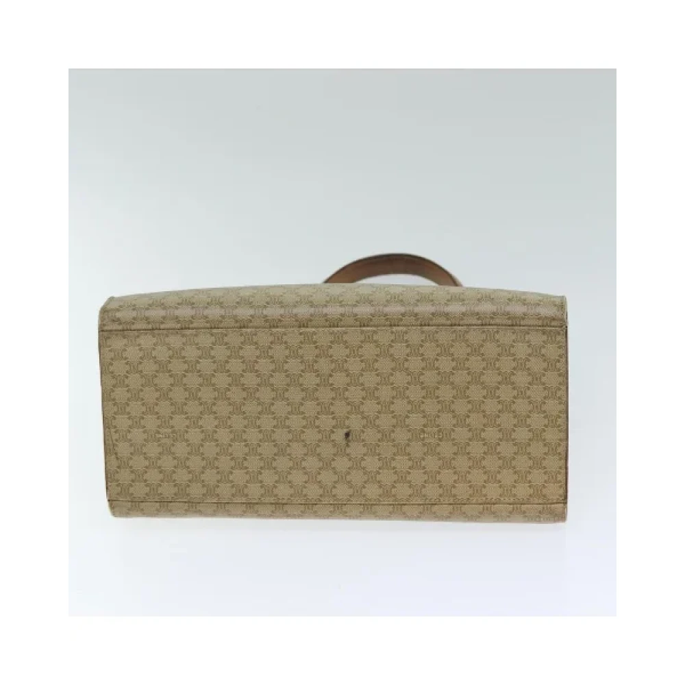 Celine Vintage Pre-owned Canvas handbags Beige Dames