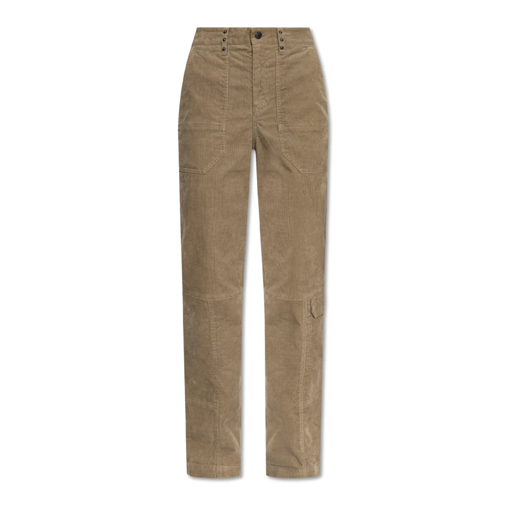 Zadig & Voltaire Corduroy broek Pepper Green Dames