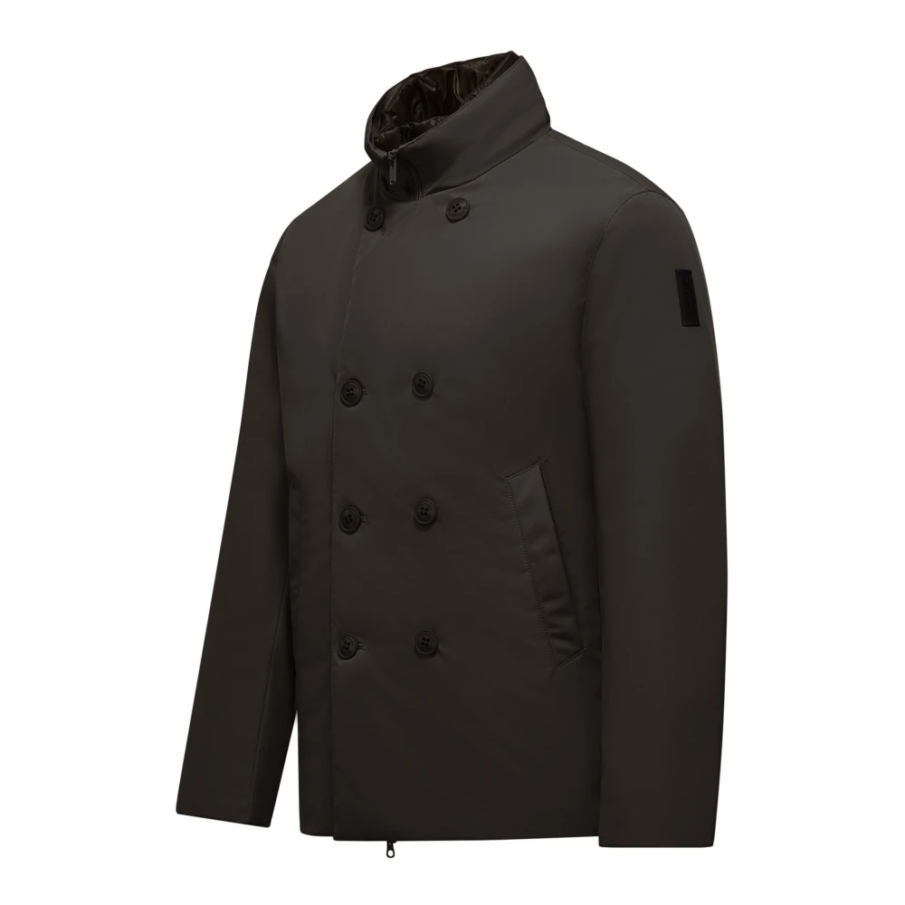 BomBoogie Double-breasted jas met afneembaar gewatteerd interieur Brown Heren