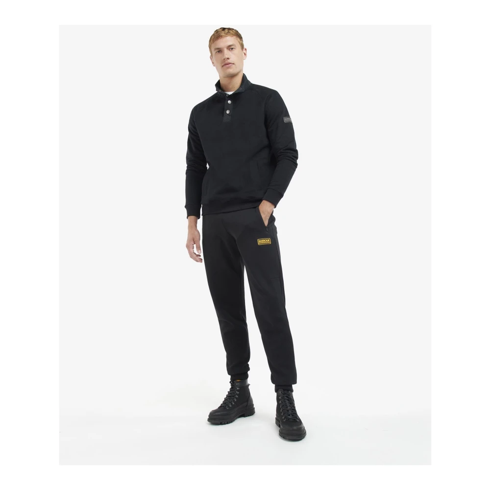 Barbour Klassieke Zwarte Dual Sweatshirt Stijlvol Casual Black Heren
