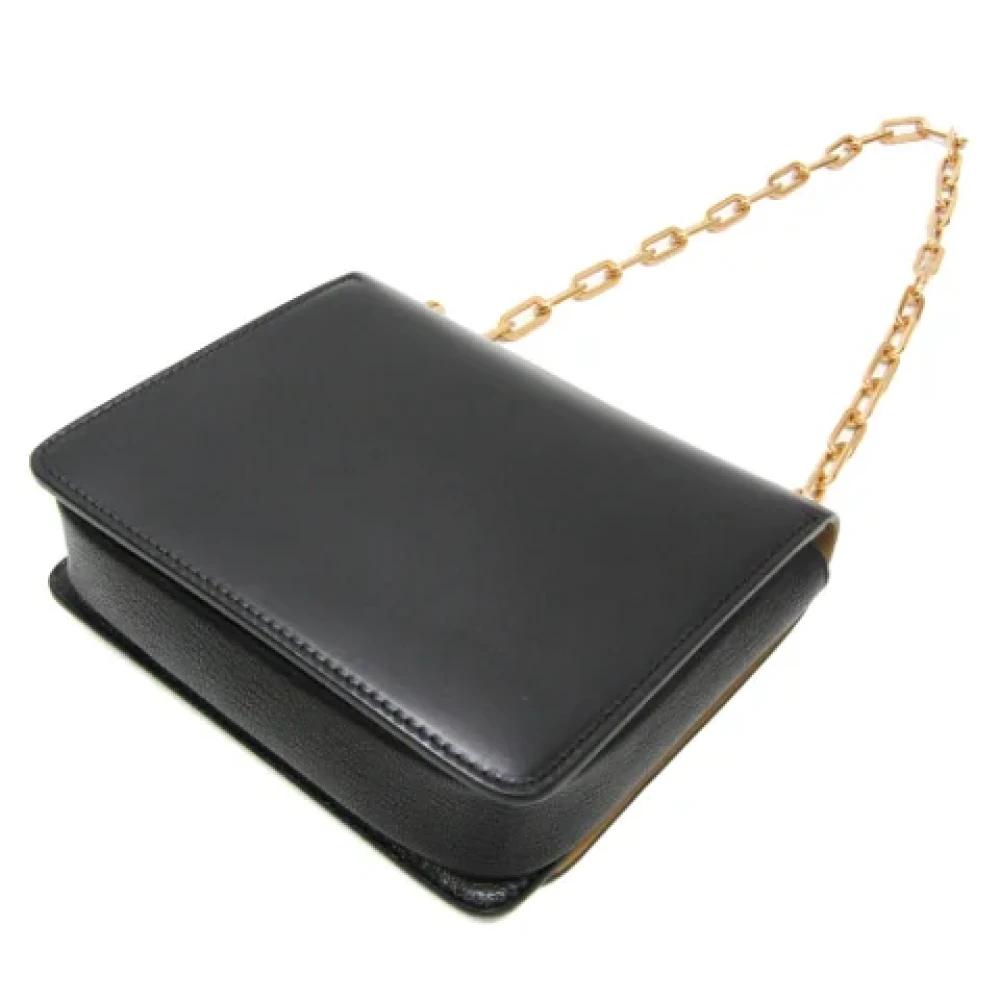 Burberry Vintage Pre-owned Leather handbags Black Dames