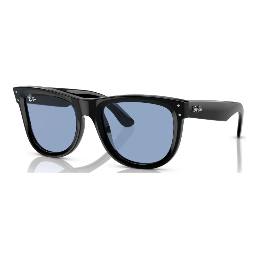 Wayfarer Reverse Svart/Blå Solbriller