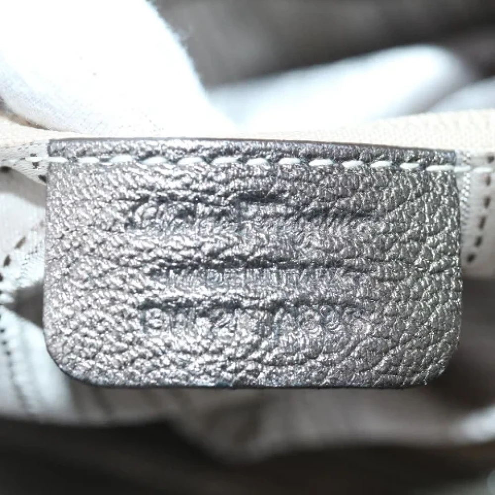 Salvatore Ferragamo Pre-owned Leather handbags Gray Dames