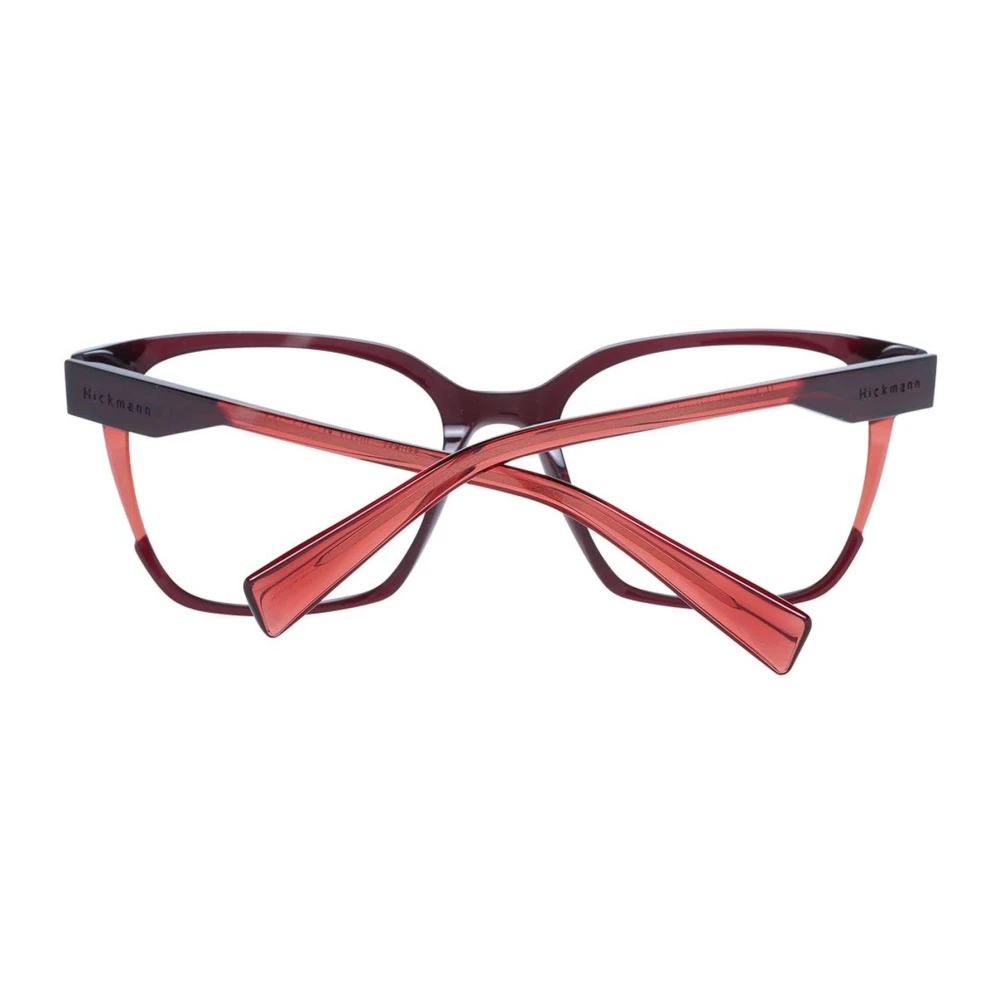 Ana Hickmann Bordeauxrode Rechthoekige Optische Monturen met Acetaat Red Dames