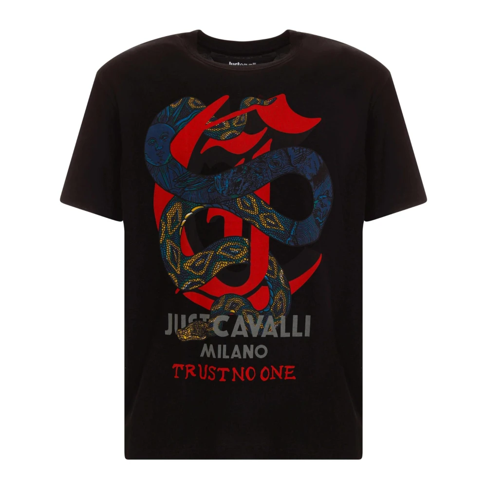Just Cavalli T-shirts en Polos Black Heren