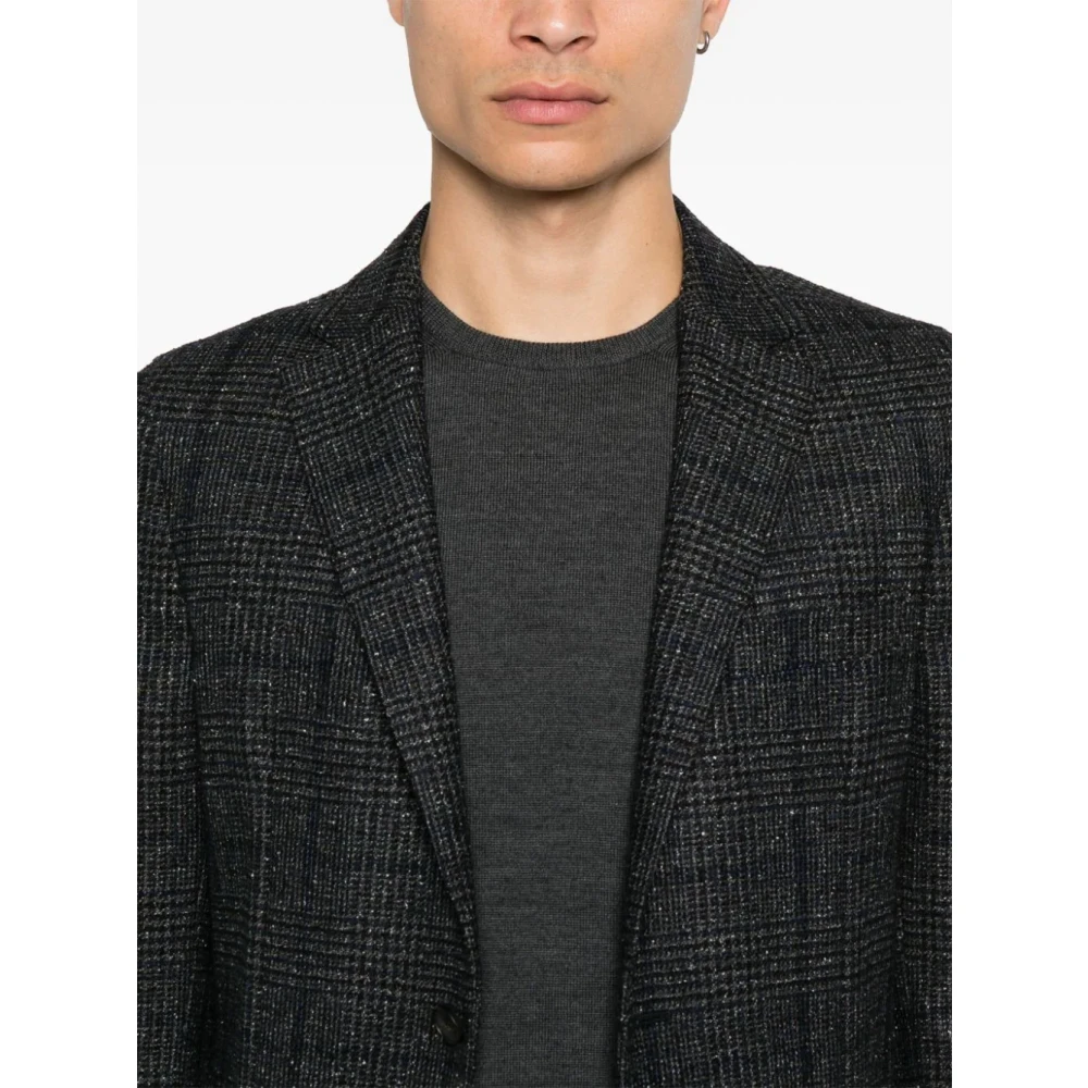 Tagliatore Marley Donkergrijze Wollen Trui Gray Heren