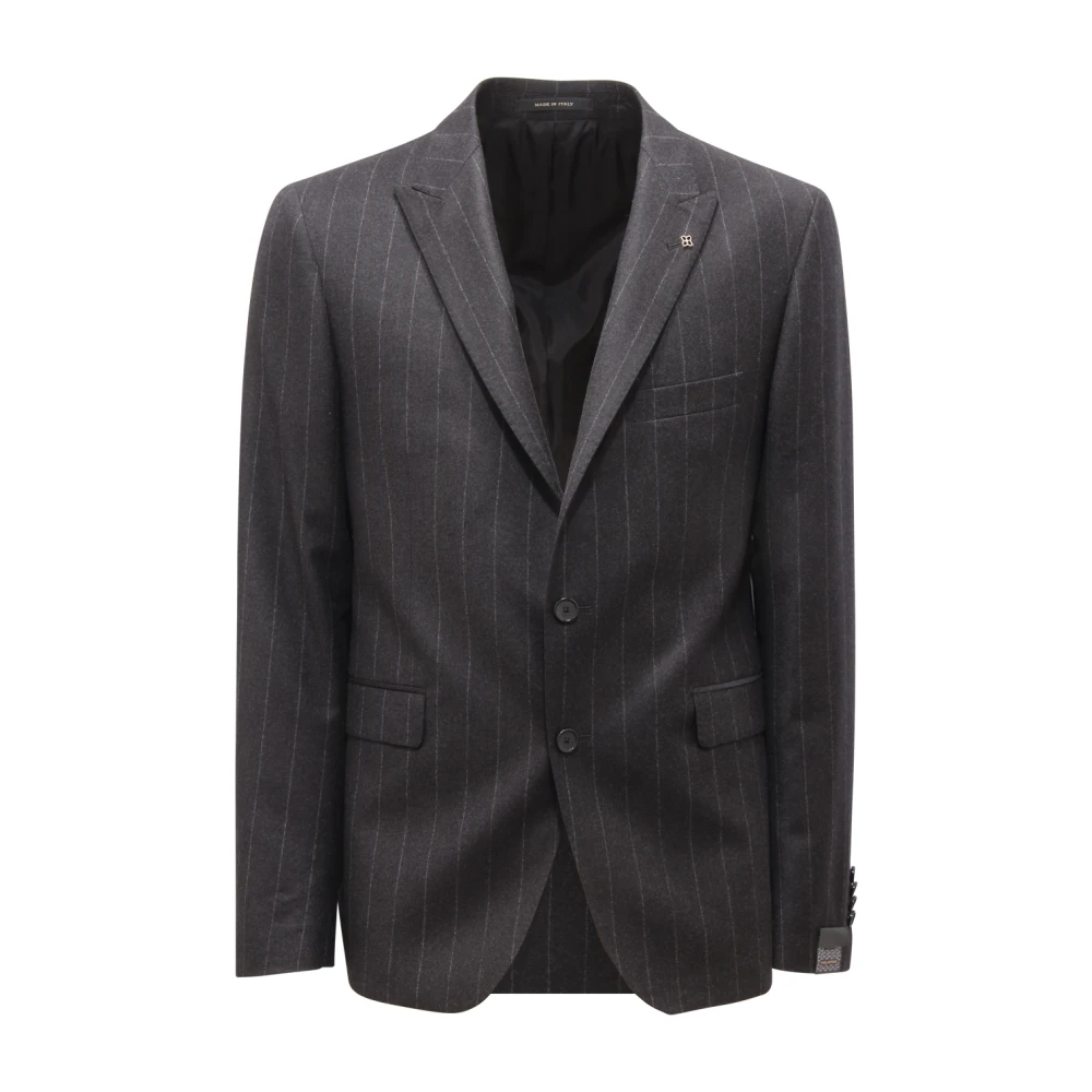 Tagliatore Men's Black Blazers, M, L6513 Abito Wool Suit