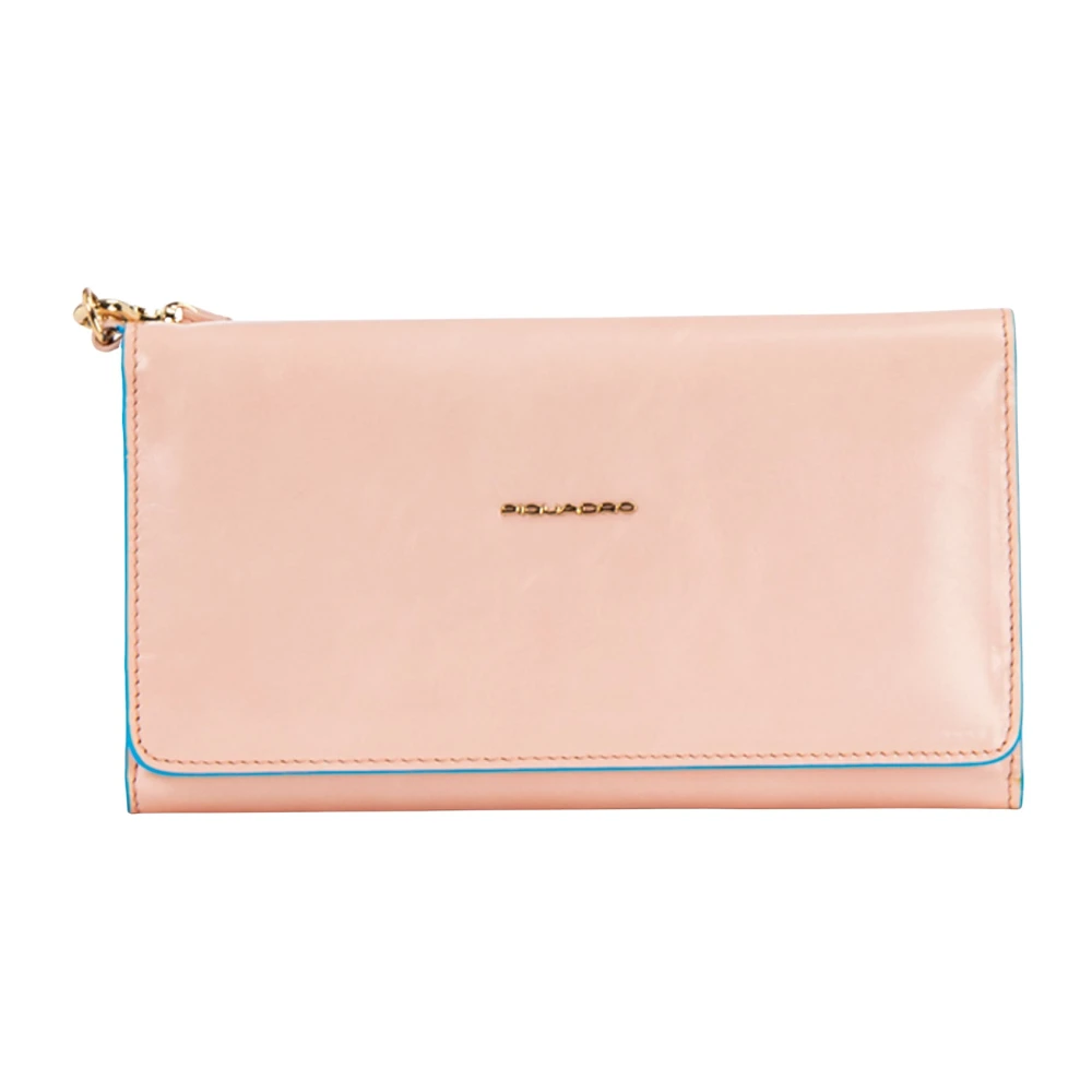 Piquadro Women's Pink Wallets & Cardholders, One Size, Blue Square Wallet