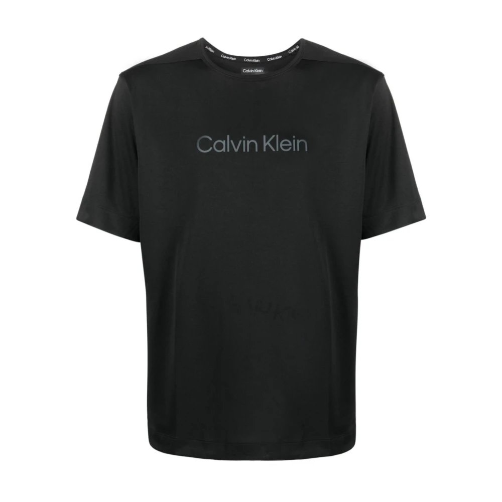 Calvin Klein Sportieve Zwarte T-shirts en Polos Black Heren
