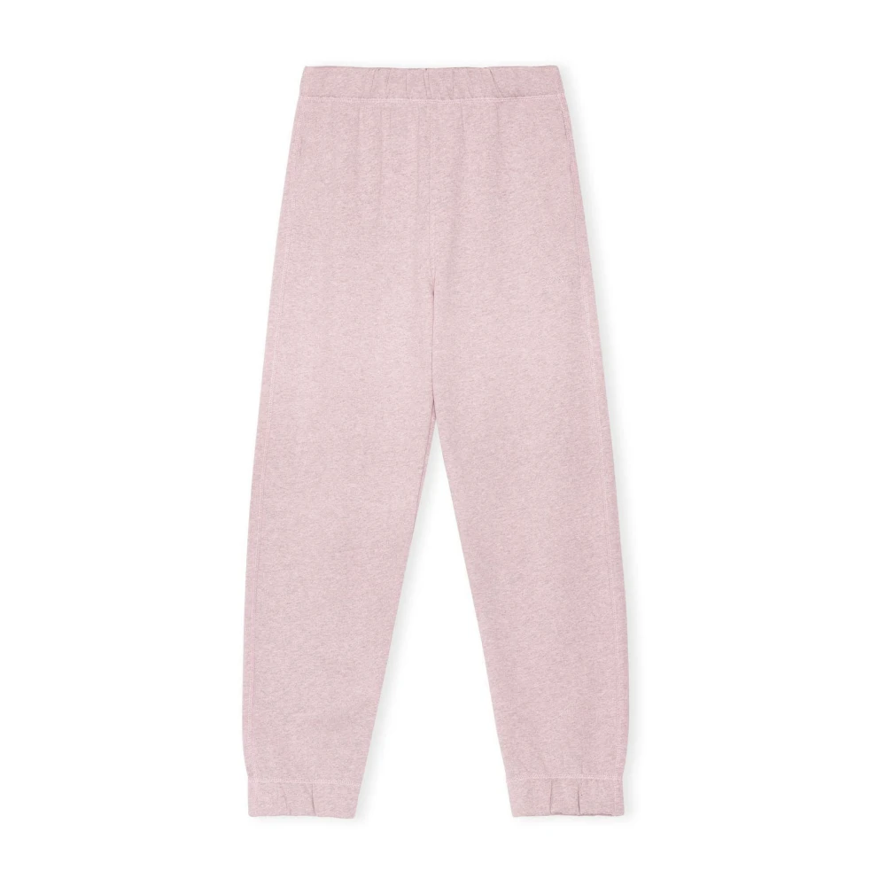 Ganni Lila Fleece Joggingbroek Purple Dames