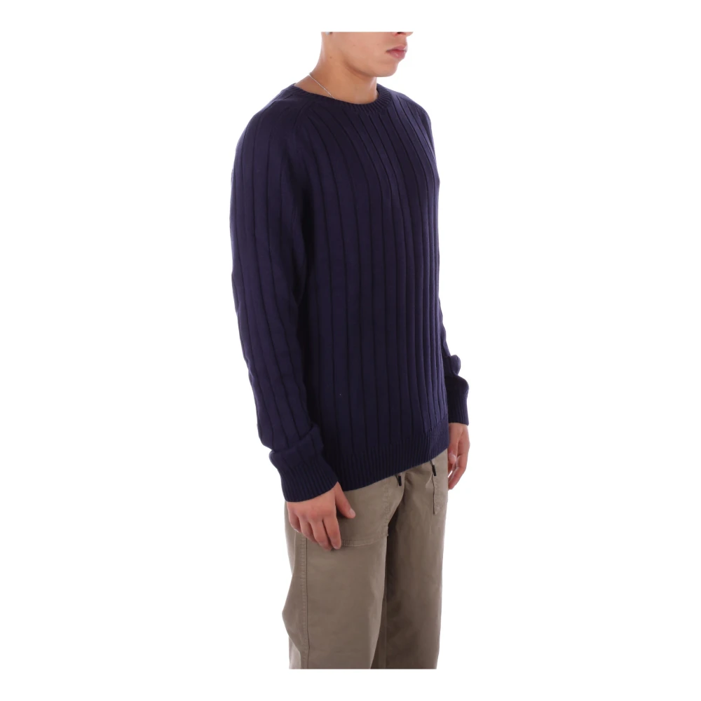 Costume National Blauwe Trui met Logodetail Blue Heren