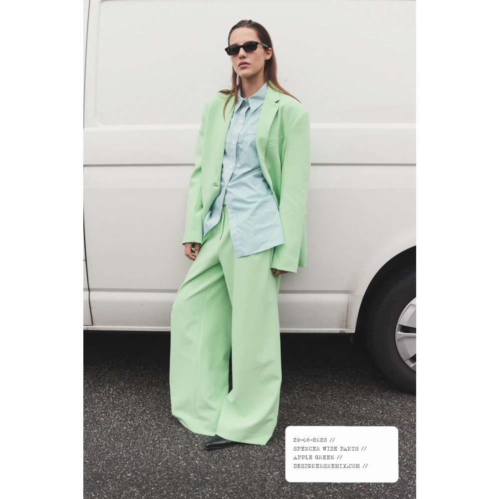 Designers Remix Wide Trousers Green Dames
