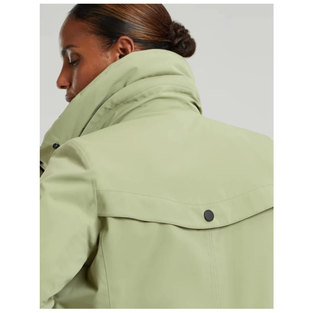 Creenstone Waterdichte Lange Parka Evanna Model Green Dames