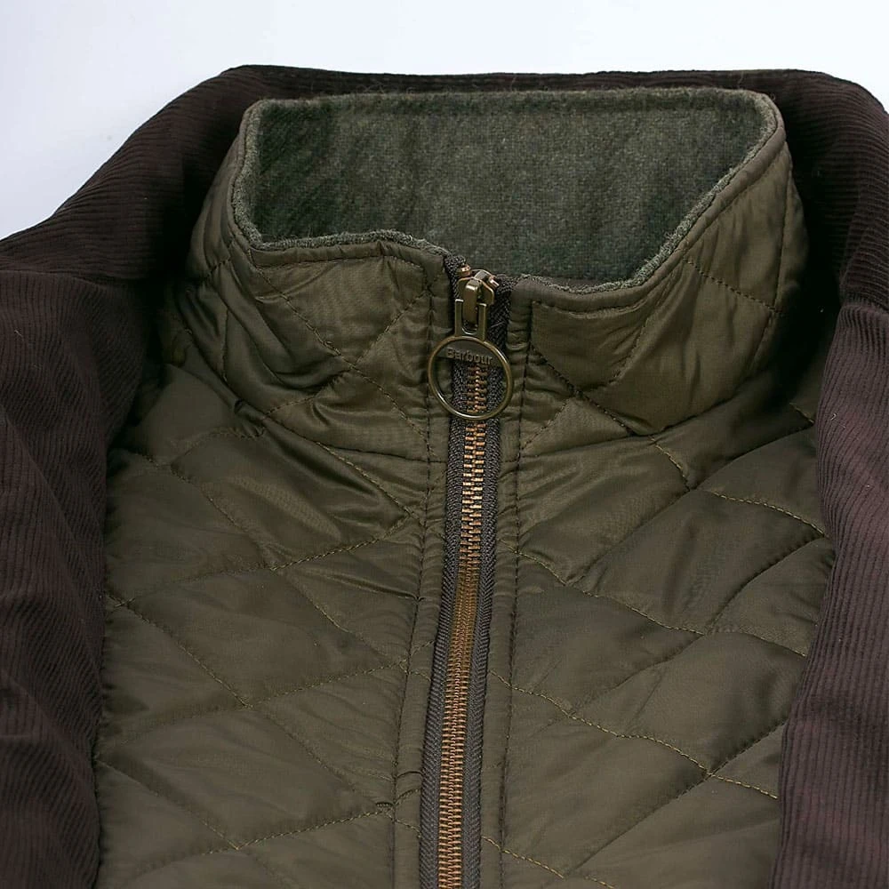 Barbour Gewaxte Katoenen Jas met Fluwelen Kraag Green Heren