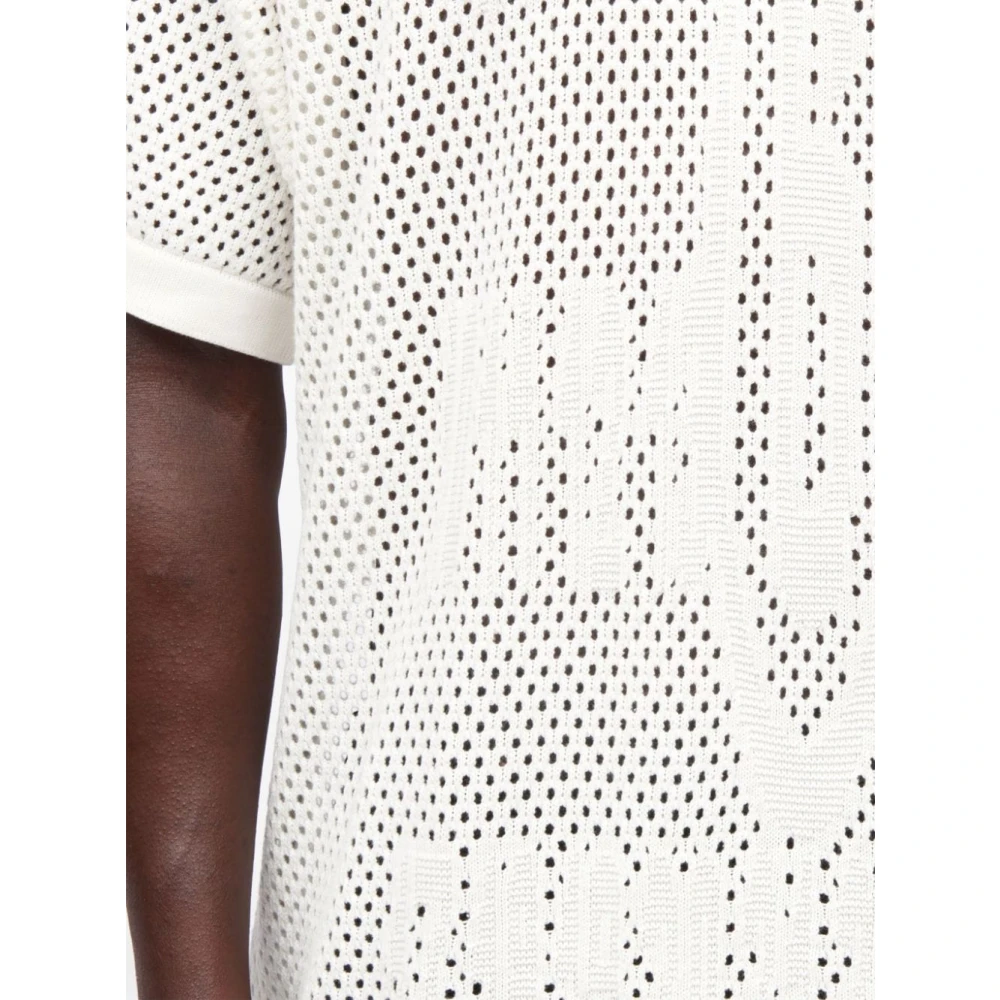 MM6 Maison Margiela Numeric Jacquard T-shirt White Heren