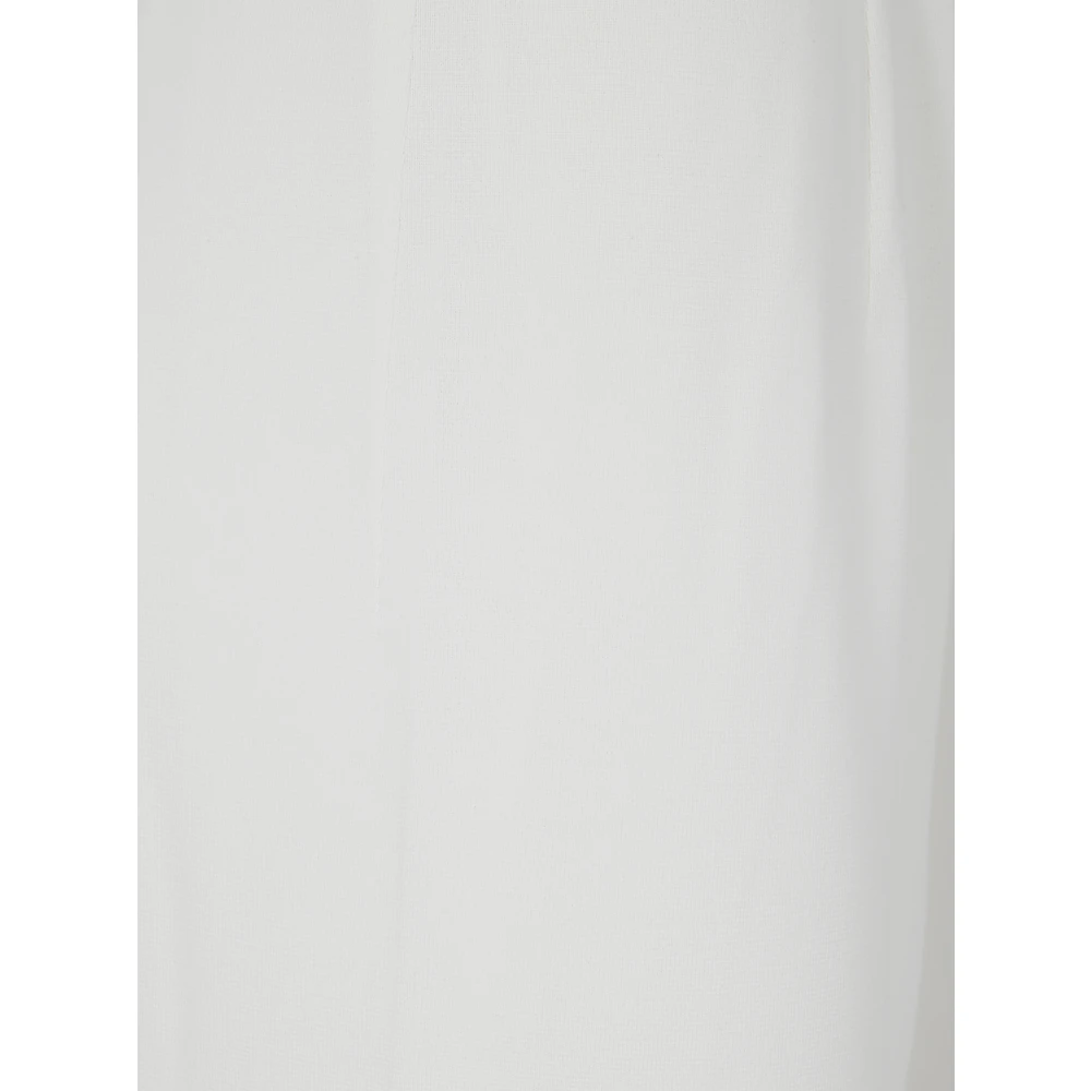 MRZ Stijlvolle Wide Leg Broek White Dames