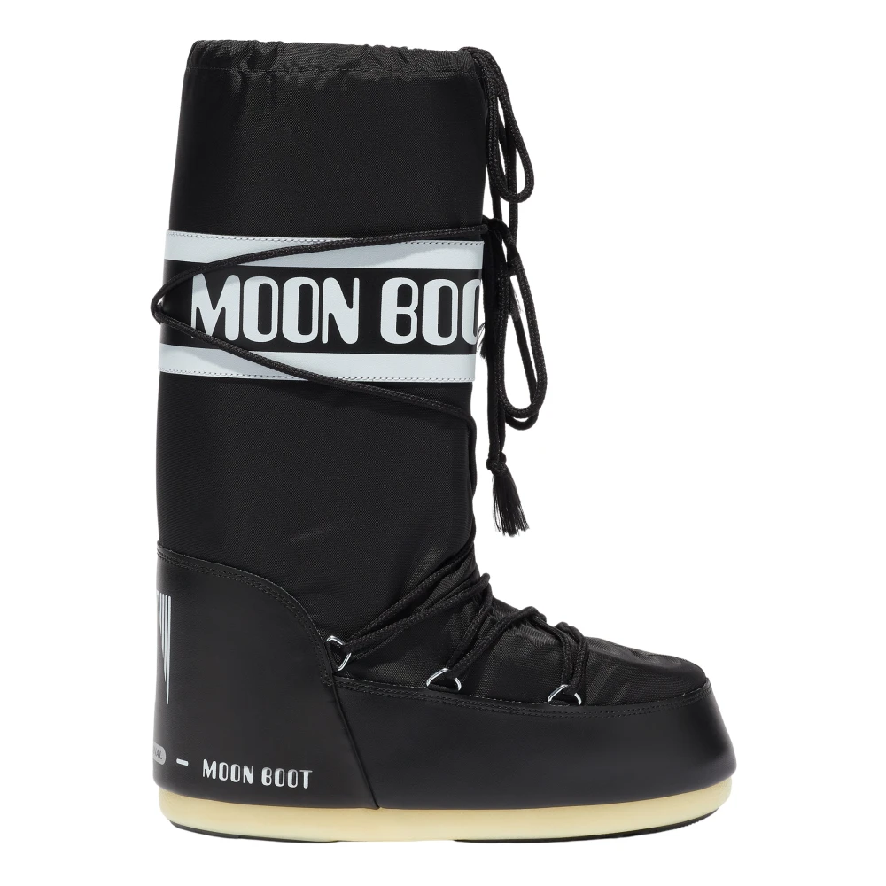 Moon Boot Men's Black Icon Boot - Winter Boots - 8 Uk - Shoes