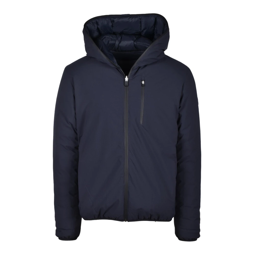Save The Duck Puffer Jacket 100% Polyester Blue Heren