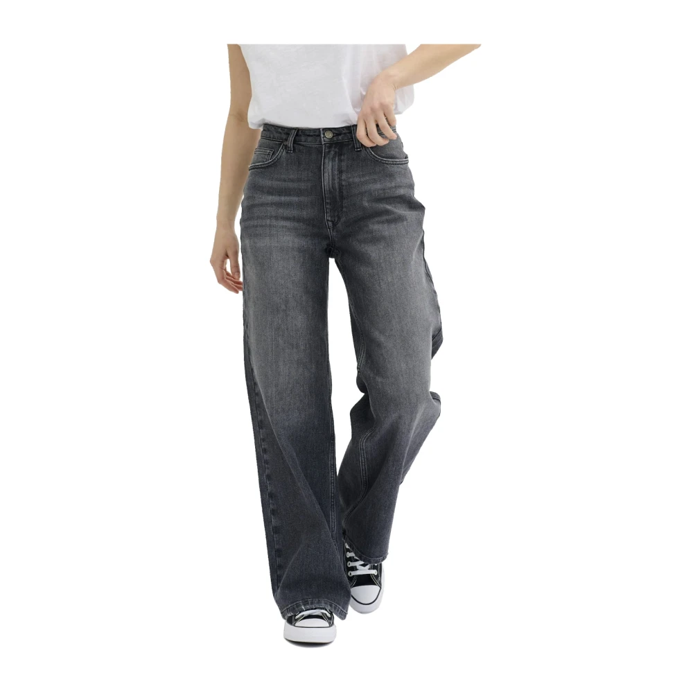 My Essential Wardrobe Rechte Pijp Jeans in Grijs Gray Dames