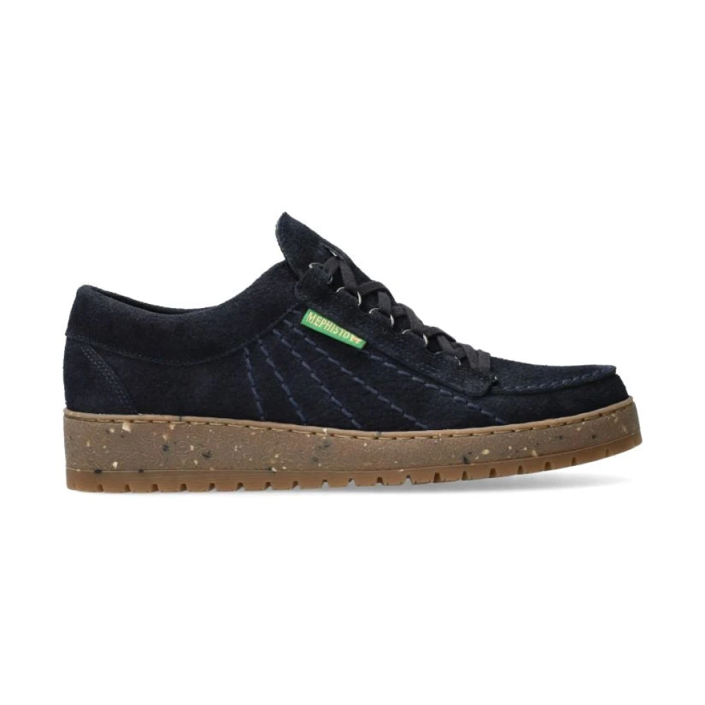 Mephisto Klassieke Veterschoen voor Heren Heren Schoenen Blauw