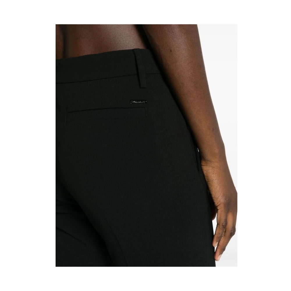 Dsquared2 Zwarte broek met logo plakkaat Black Dames
