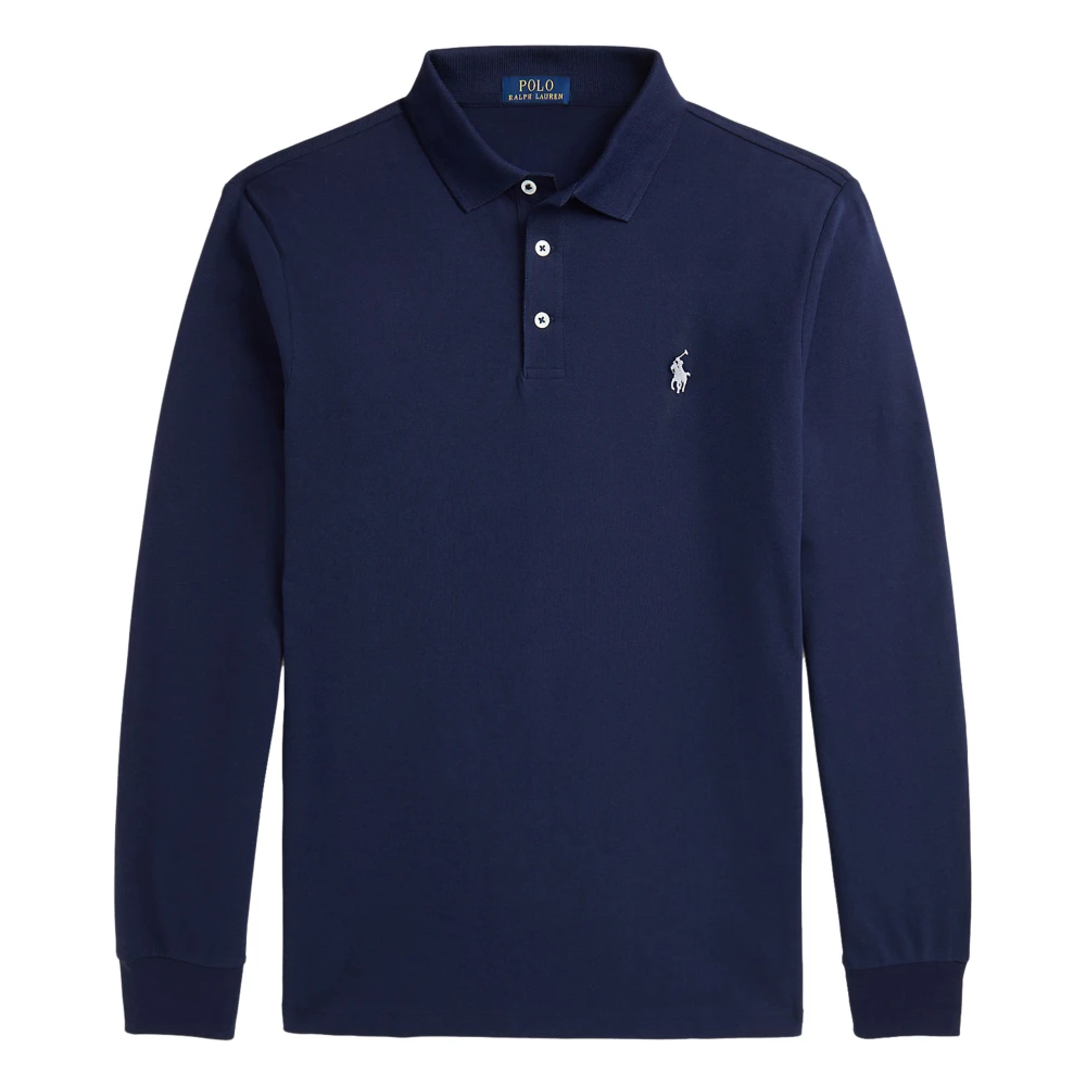 Polo Ralph Lauren Raffinerad Navy Polo Skjorta Blue, Herr