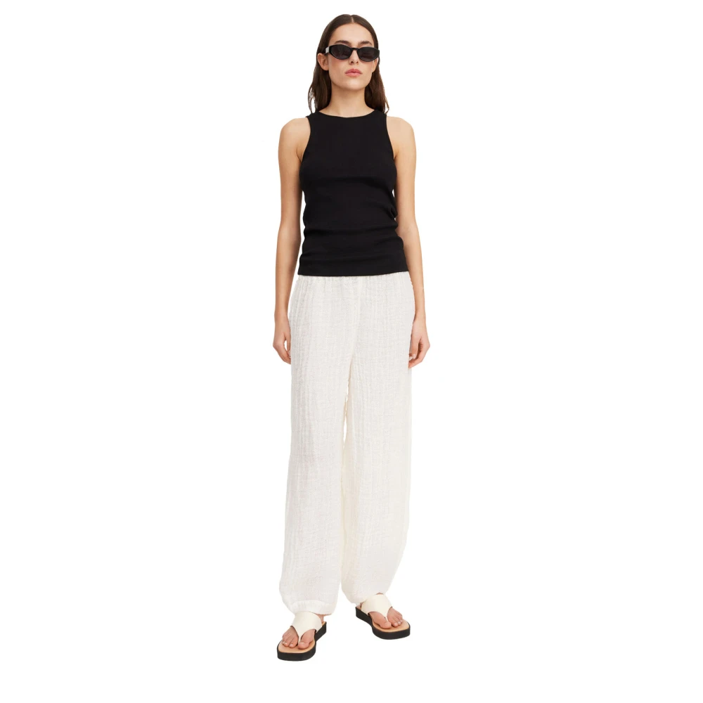 By Malene Birger Comfortabele Linnen Broek By Herenne Birger White Dames