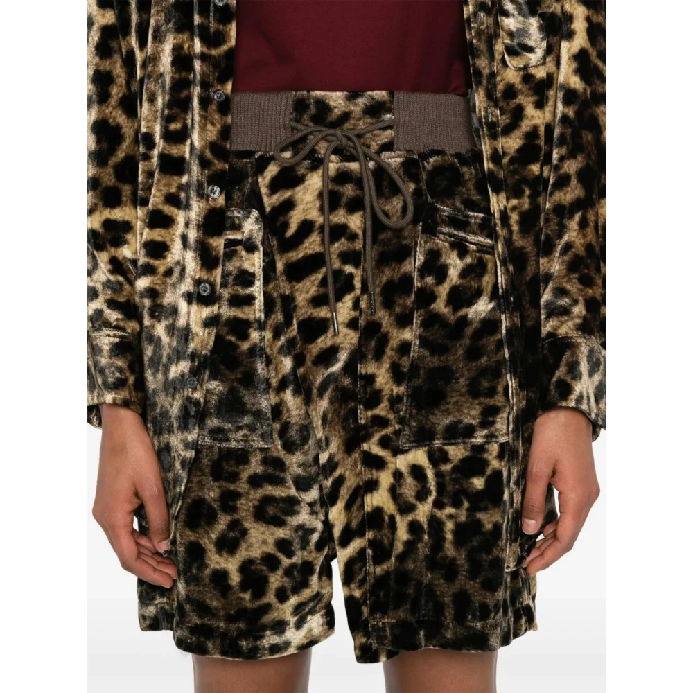 R13 Stijlvolle Crossover Shorts Multicolor Dames