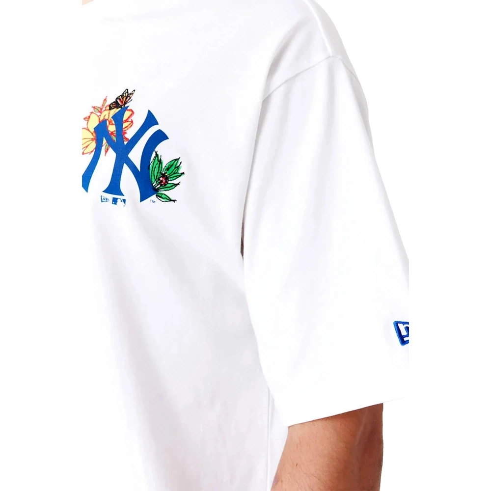 new era MLB Bloemen Grafisch T-shirt Yankees White Heren