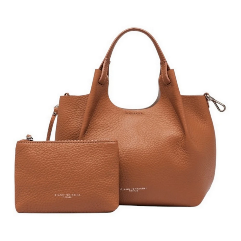 Gianni Chiarini Bruine leren bubble tas Brown Dames