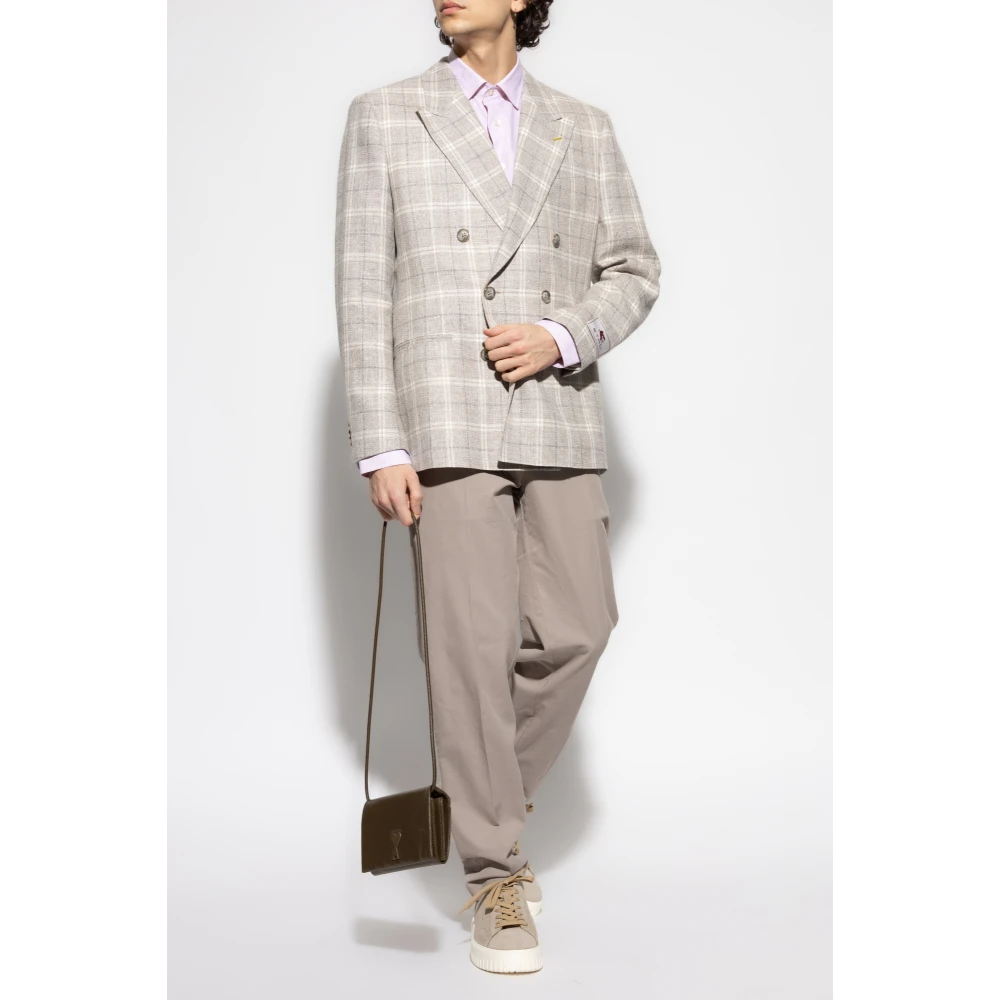 ETRO Linnen overhemd Pink Heren