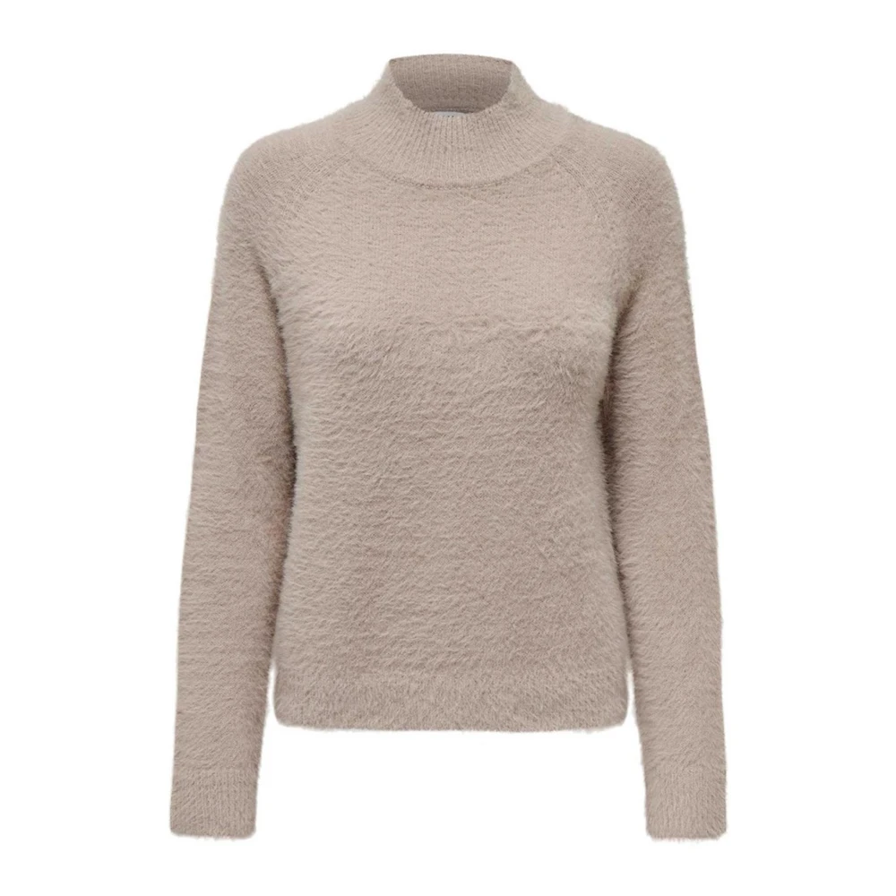 Jacqueline de Yong Beige Coltrui Gebreide Kleding voor Vrouwen Beige Dames