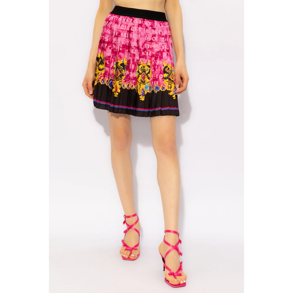 Versace Jeans Couture Geplooide rok Pink Dames
