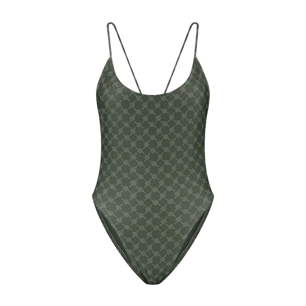 Daily Paper Zee Grijs Zwemkleding Monogram Achterloos Hoge Been Gray Dames