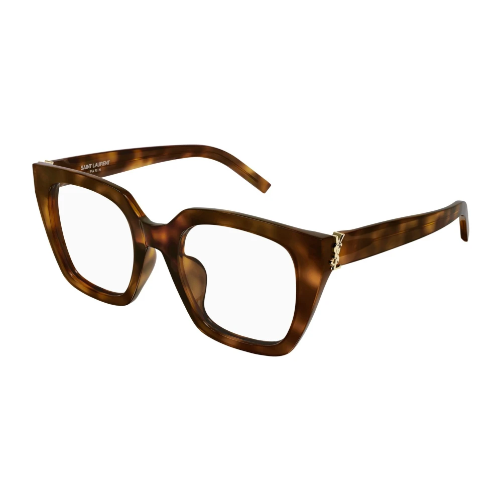 Saint Laurent Women's Brown Cat-Eye Optical Frame