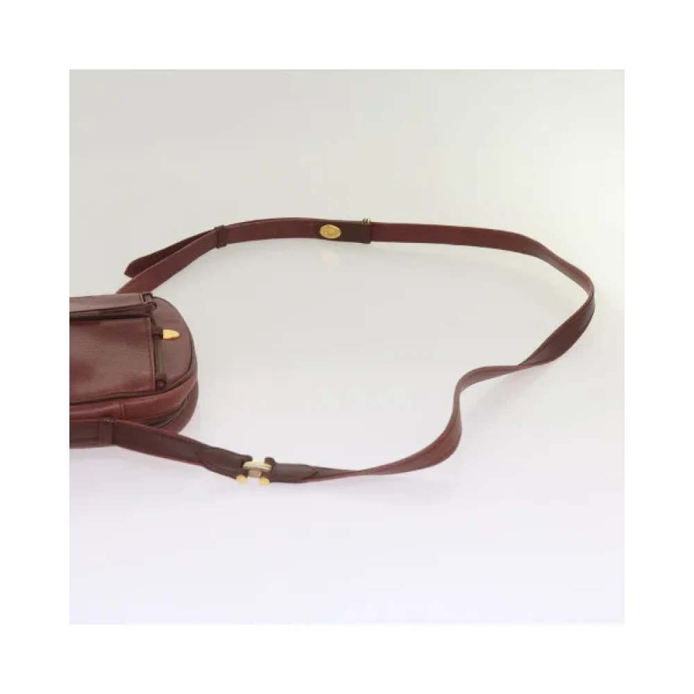 Cartier Vintage Pre-owned Leather shoulder-bags Red Dames
